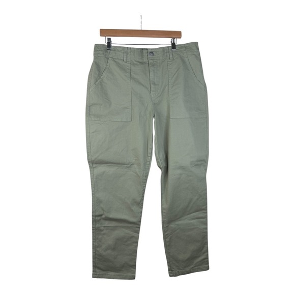 New reCreation Skinny Elastic Waist Pants size Large Green - Picture 1 of 10